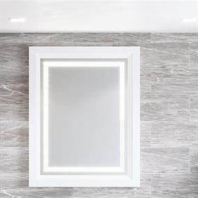 Denko Helena 100 cm MDF Beyaz Banyo Dolabı Aynalı Üst Modülü