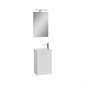 VitrA Mia 69576 Banyo Dolabı Takımı Seti Kapaklı 40 cm Parlak Beyaz