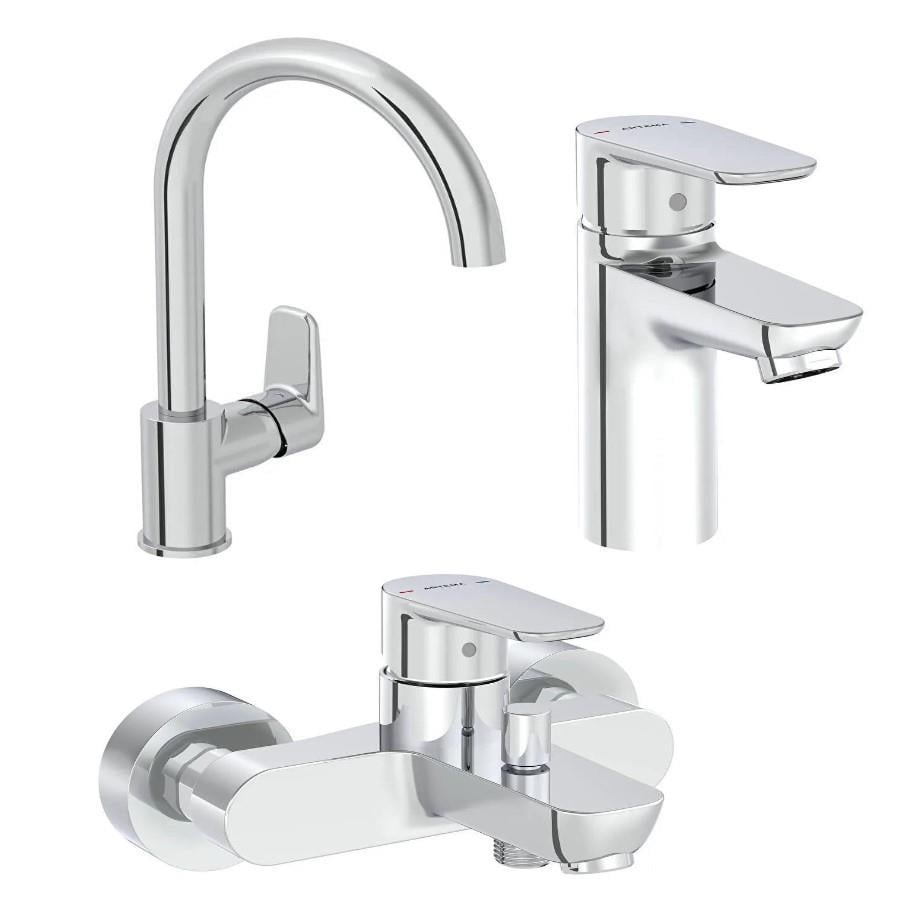 Artema Flow Soft Lavabo Musluk, Eviye Mutfak ve Banyo Batarya Seti