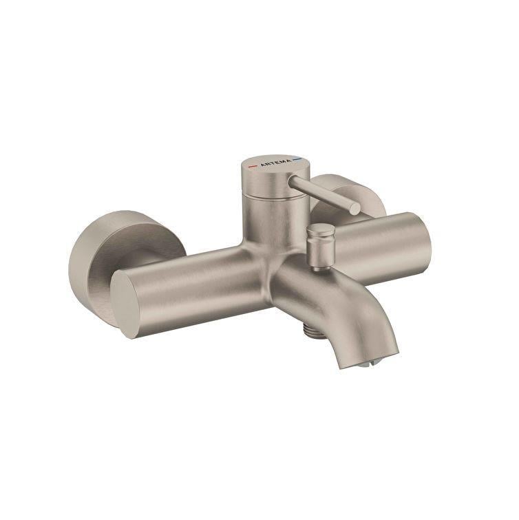 Artema Minimax Round Banyo Bataryası Fırçalı Nikel (A4354834)