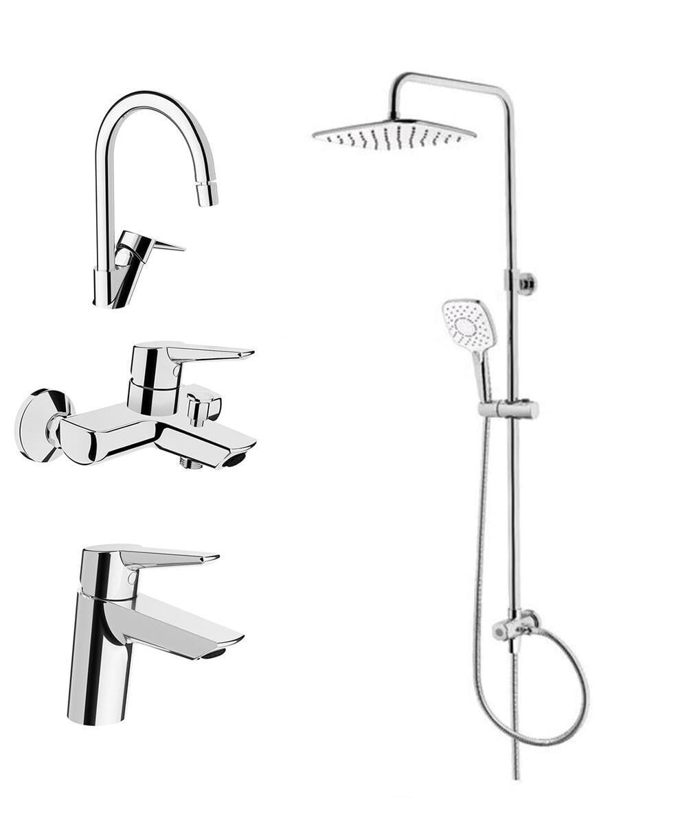 Artema Solid S Batarya Seti ve Artema  Ls20 Joy 3S Tepe Duş Takımı A45787