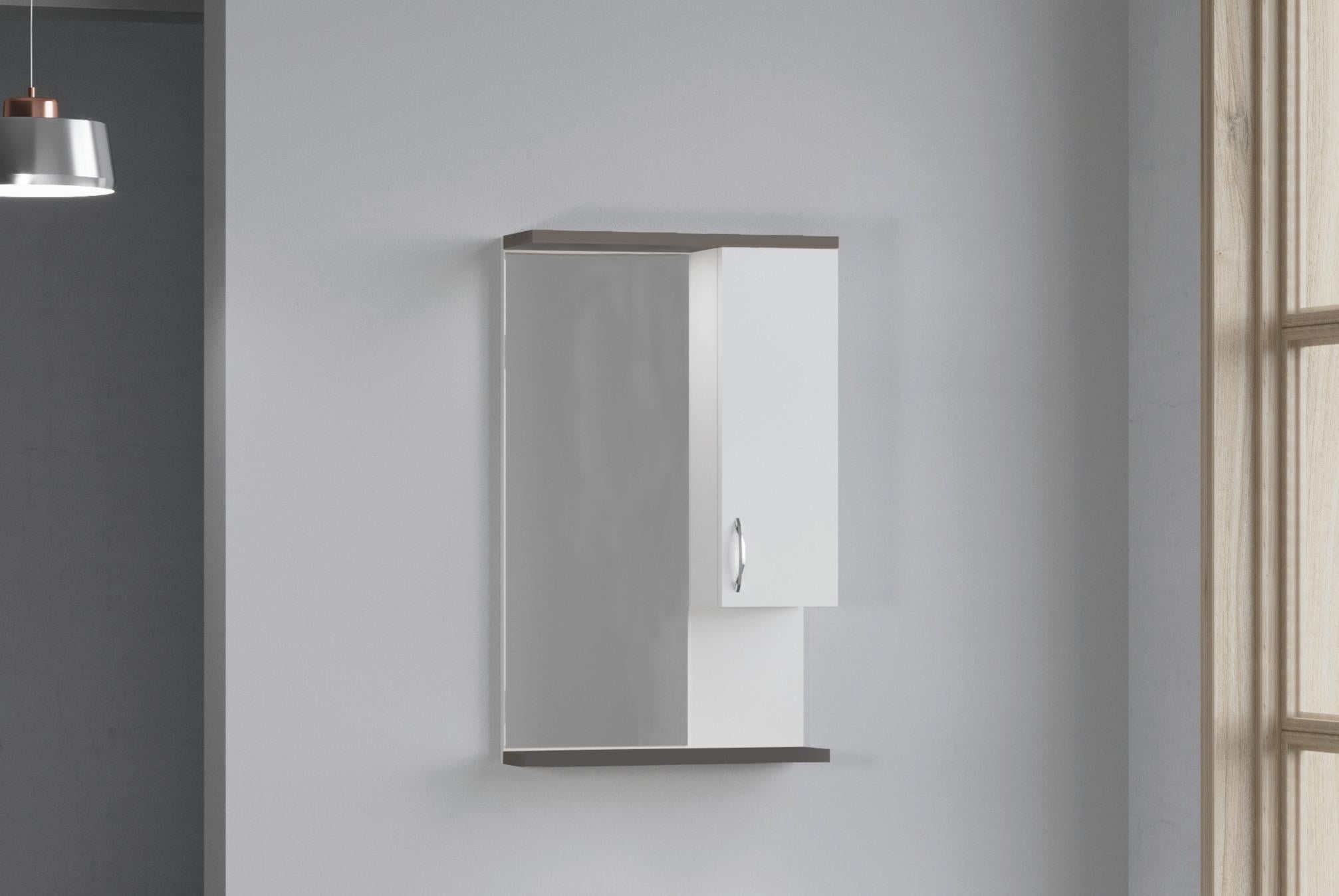 DENKO AKYAZI 55 CM ANTRASİT GRİ GVD. BANYO DOLABI (ÜST MODÜL)