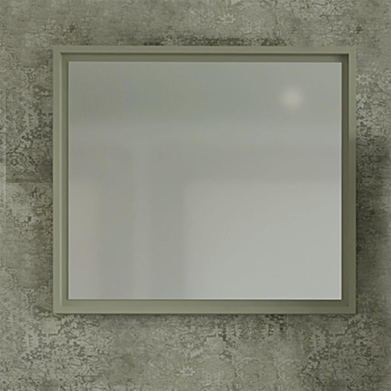 Denko Beyoğlu 85 cm MDF Gri Banyo Dolabı Aynalı Üst Modülü