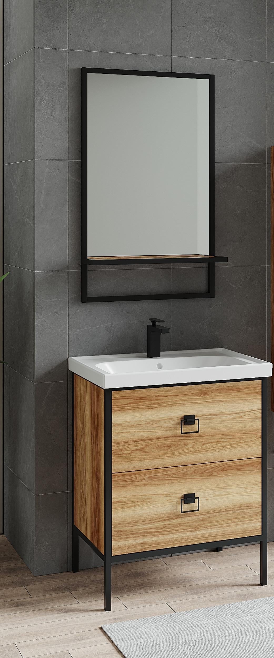 Denko Dila 65 cm (Hazar) Banyo Dolabı Takımı