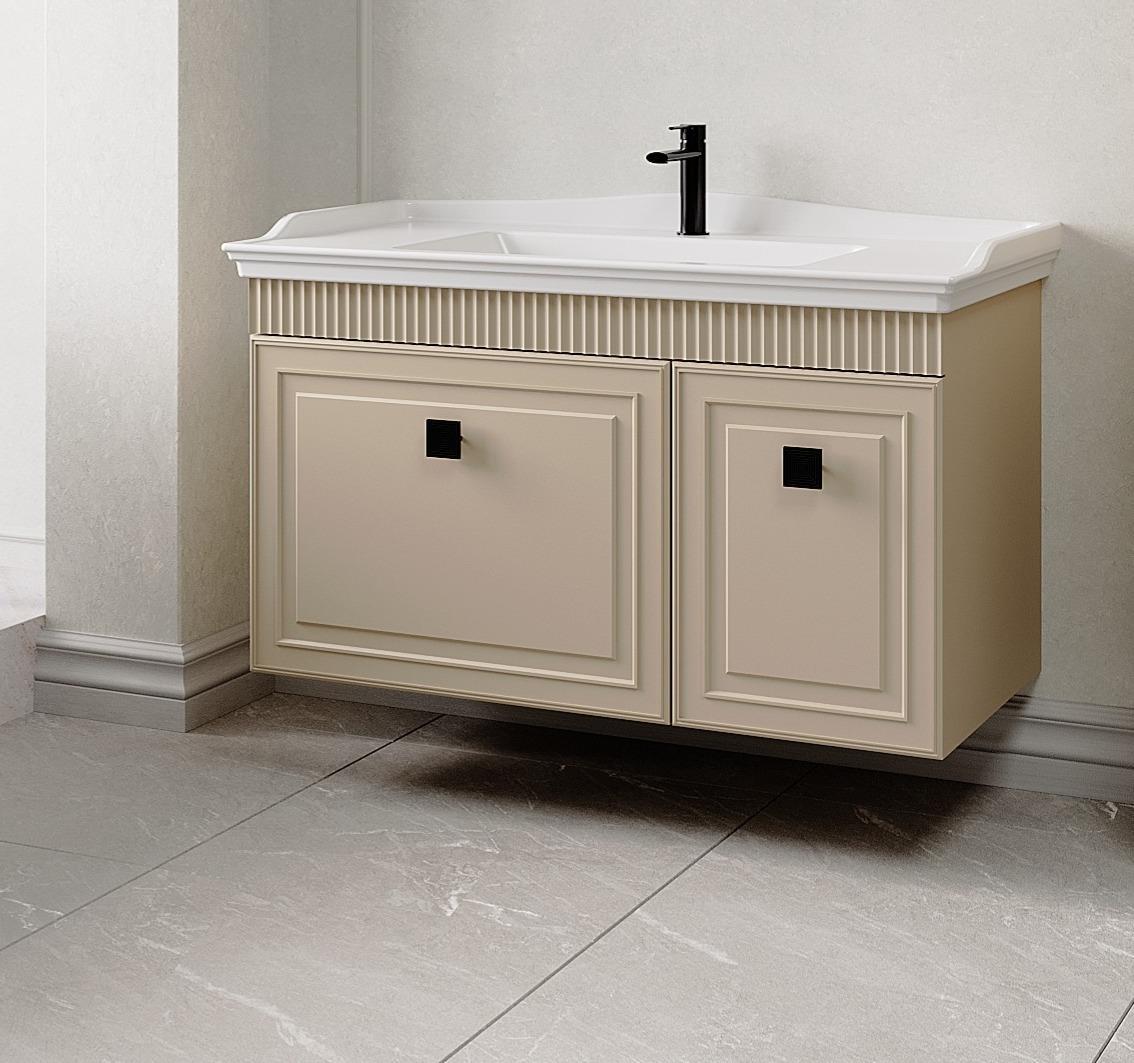 Denko Hana 100 cm (Sahra) Banyo Dolabı (Alt Modül Lavabo)