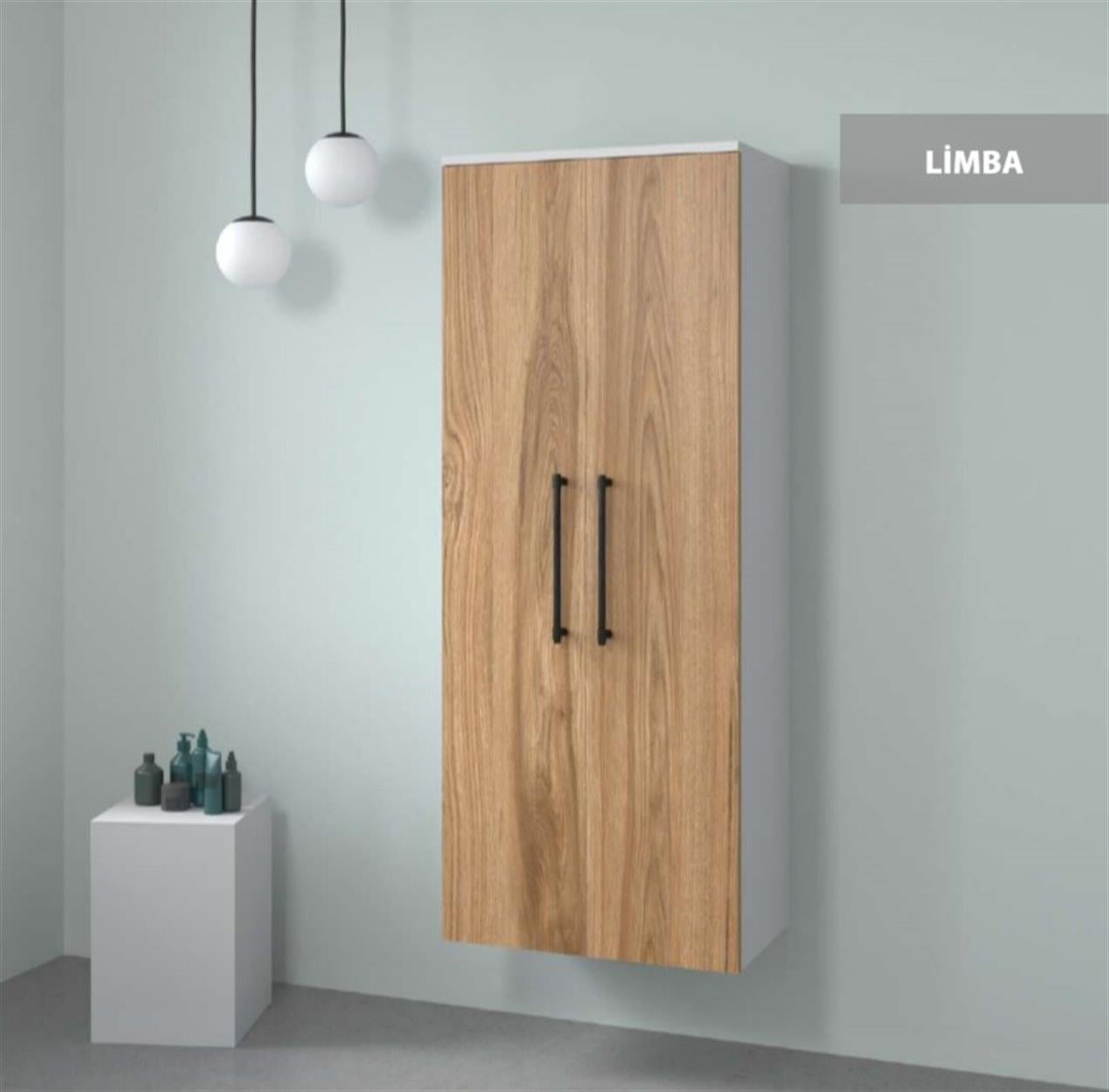Denko Limba 60 cm MDF Çok Amaçlı Banyo Boy Dolabı