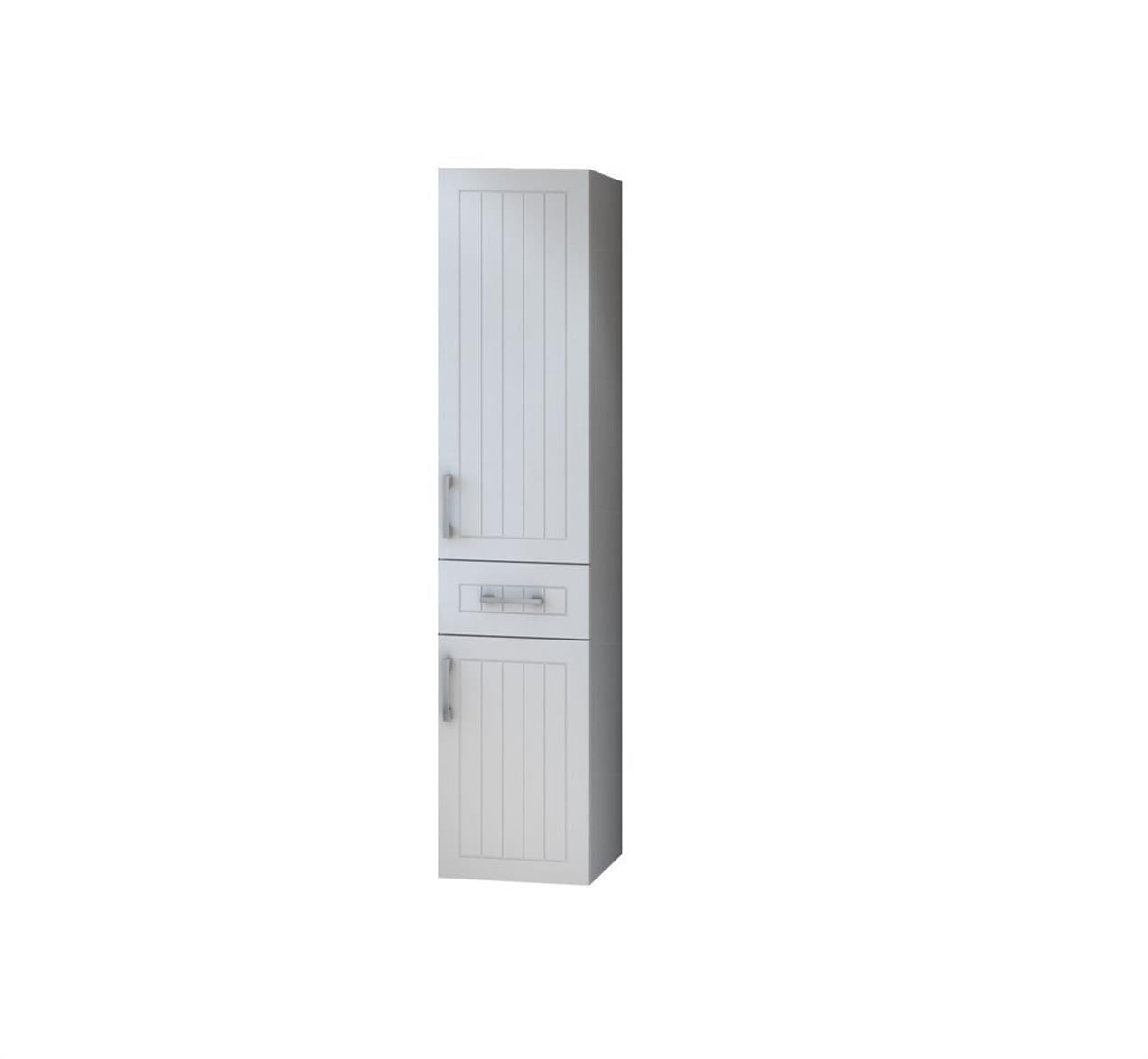 Denko Lotus 35 cm MDF Lake Beyaz Banyo Boy Dolabı