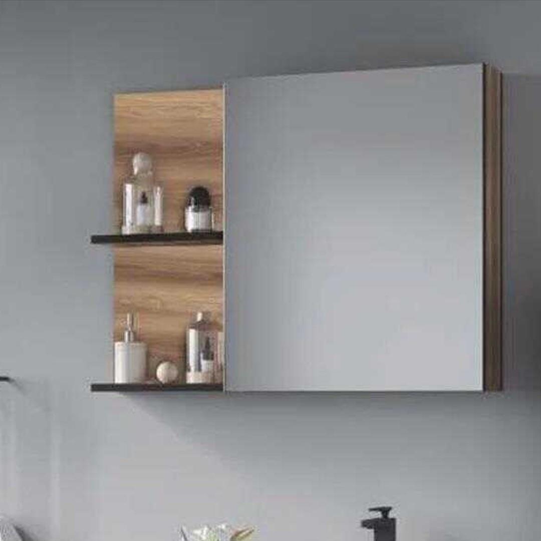 Denko Piramit 90 cm Banyo Dolabı Üst Modül, Dolaplı Ayna
