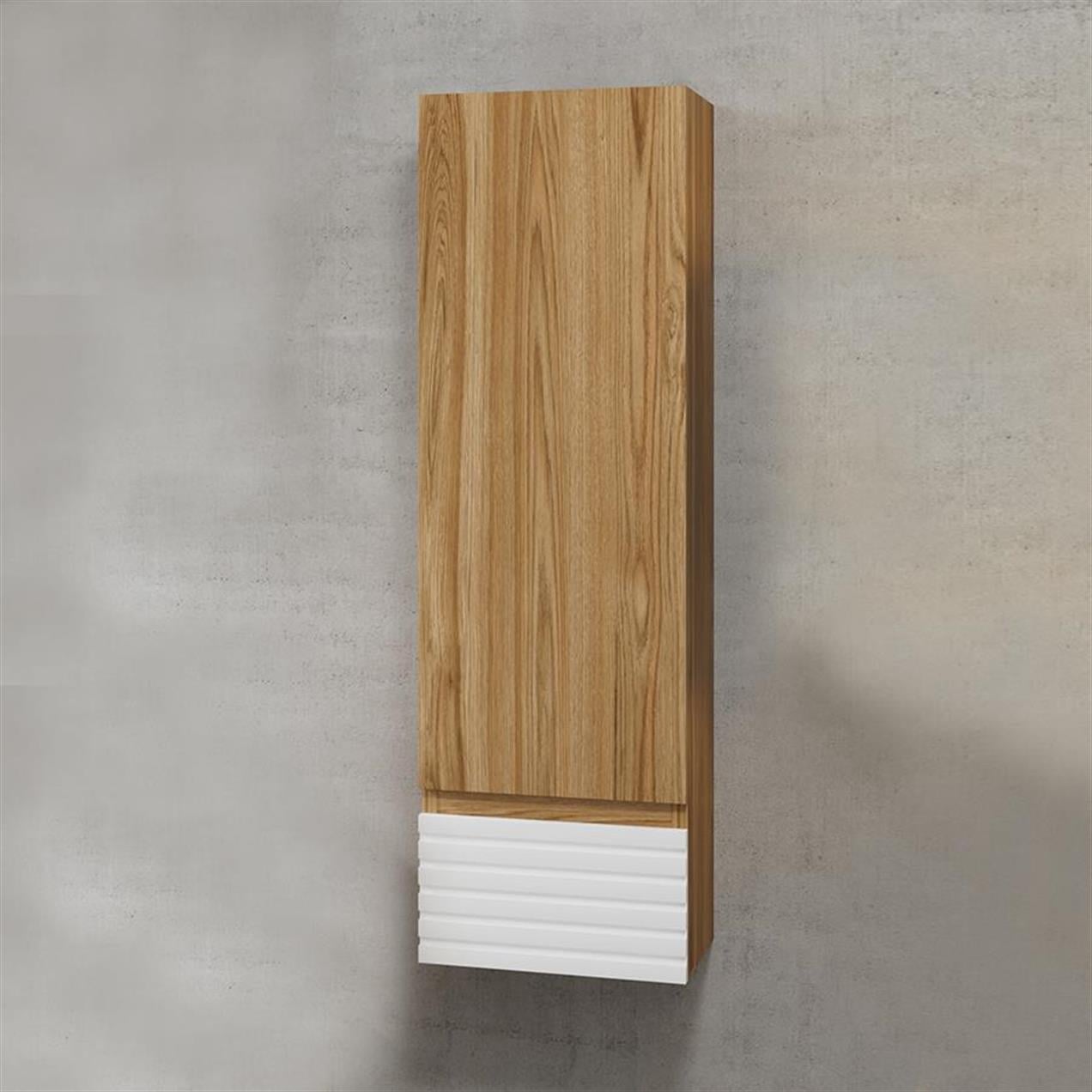 Denko Taylan 30 cm MDF Beyaz Banyo Boy Dolabı