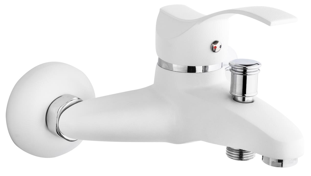 Gms Akdeniz Beyaz Krom Banyo Duş Bataryası AKD403-K