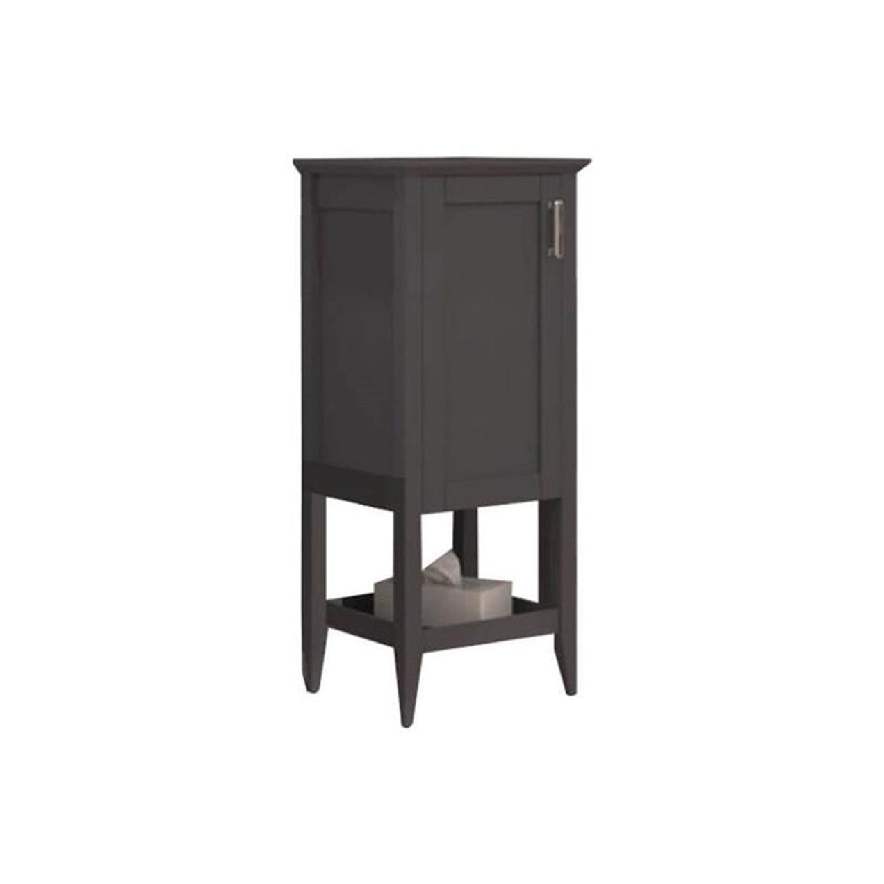 Orka Bastle 40 cm MDF Mat Antrasit Banyo Boy Dolabı