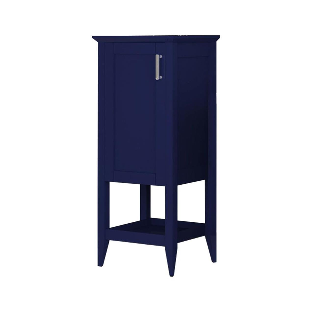 Orka Bastle 40 cm MDF Mat Lacivert Banyo Boy Dolabı