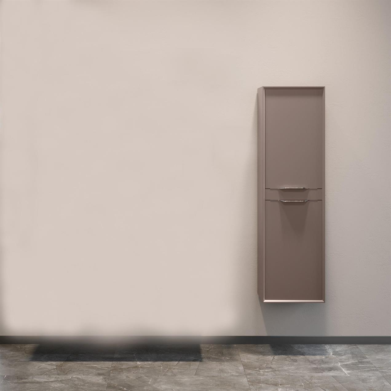 Orka Clay 40 cm MDF Toprak Banyo Boy Çamaşır Dolabı