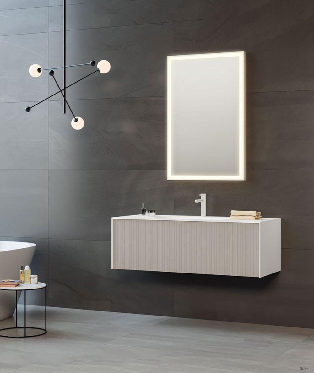 Orka Cube 80 cm Vizon Banyo Dolabı Takımı