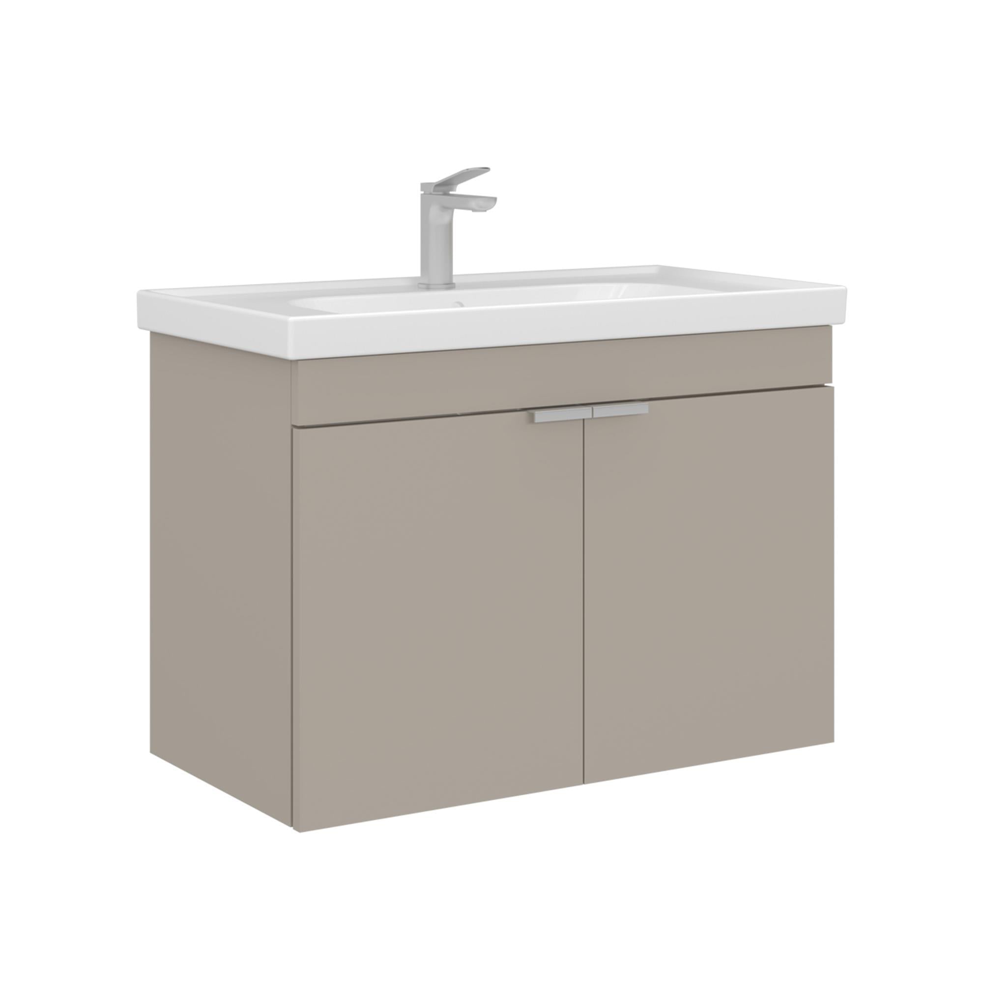 Orka Desna 80 cm Çöl Beji Banyo Dolabı Alt Modül Lavabo