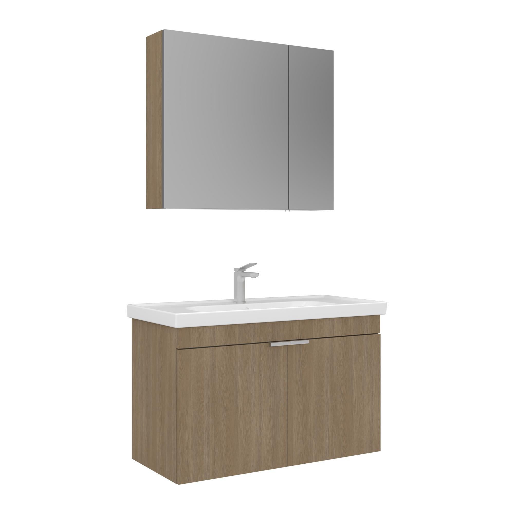 Orka Desna 90 cm Budva Banyo Dolabı Takımı