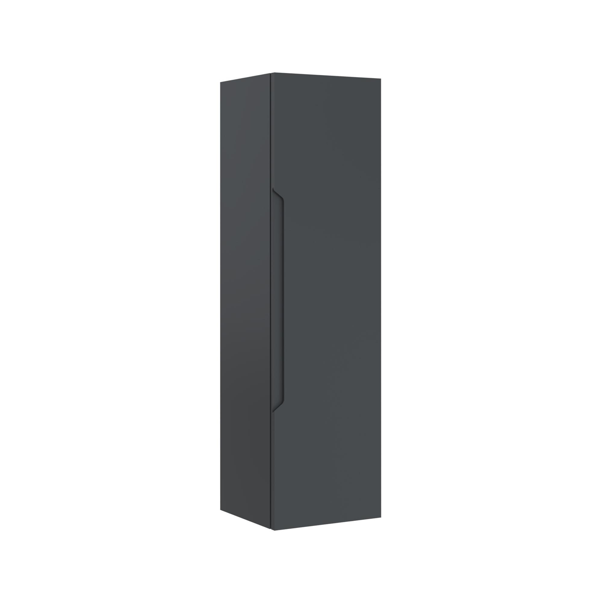 Orka Messina 40 cm Mat Antrasit Banyo Çamaşır Boy Dolabı
