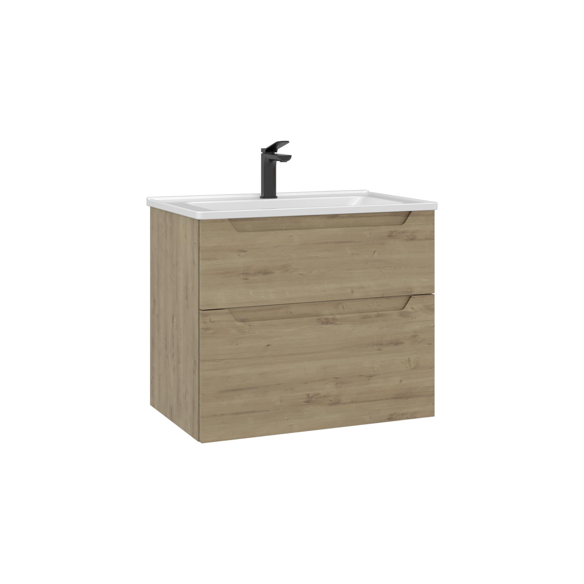 Orka Messina 65 cm Meşe Banyo Dolabı Alt Modül Lavabo