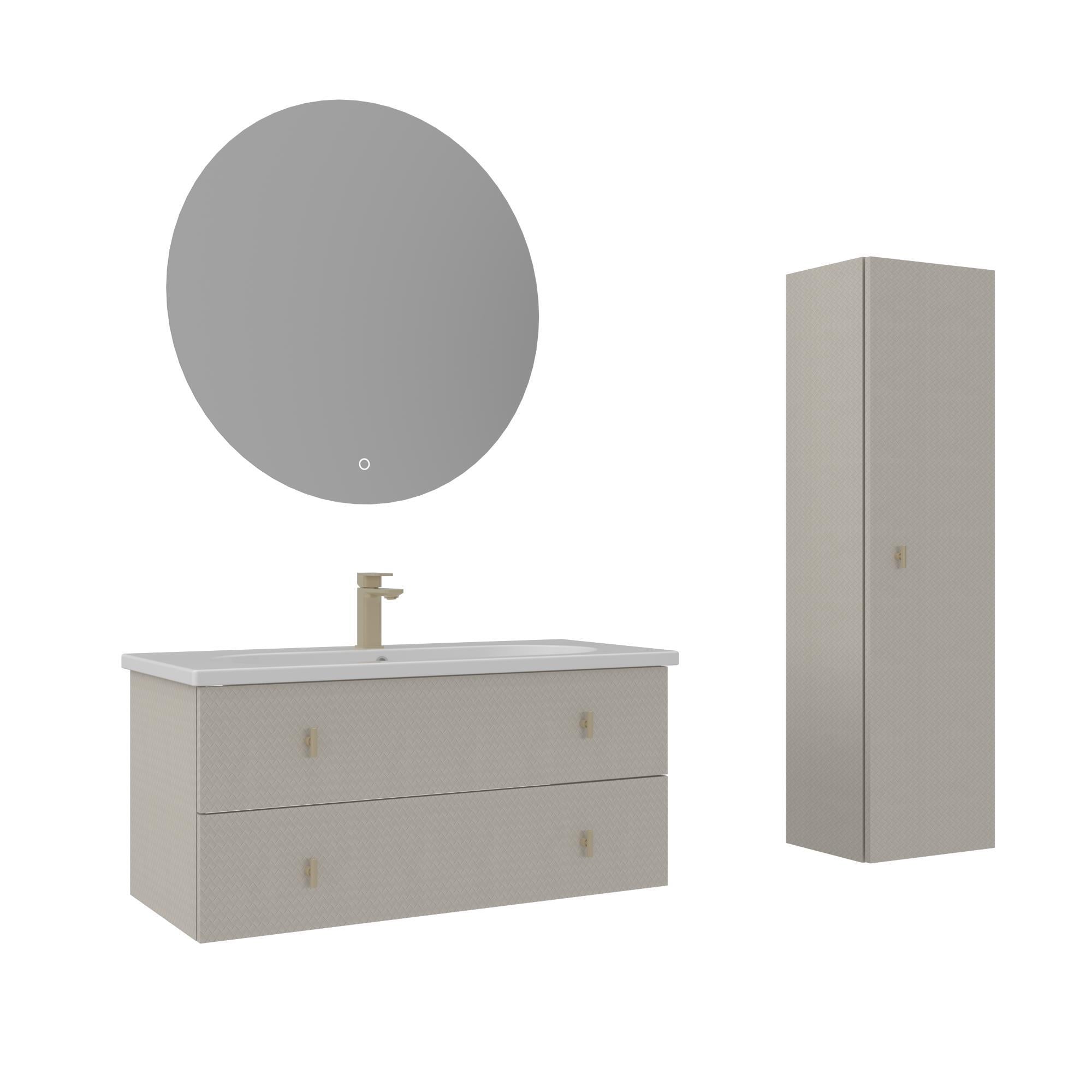 Orka Milazzo 100 cm Callisto Banyo Dolabı Takımı ve Boy Dolabı