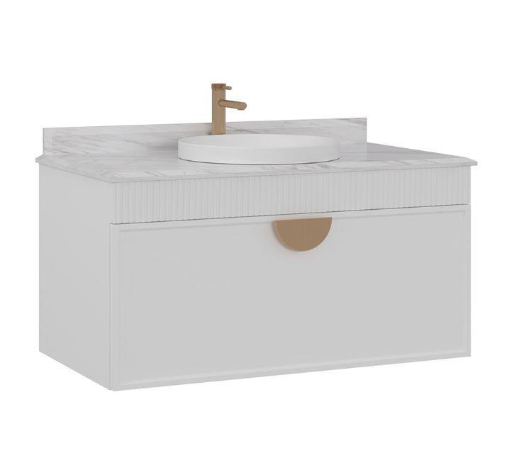 Orka Molino 100 cm Beyaz Banyo Dolabı Alt Modül ve Lavabo