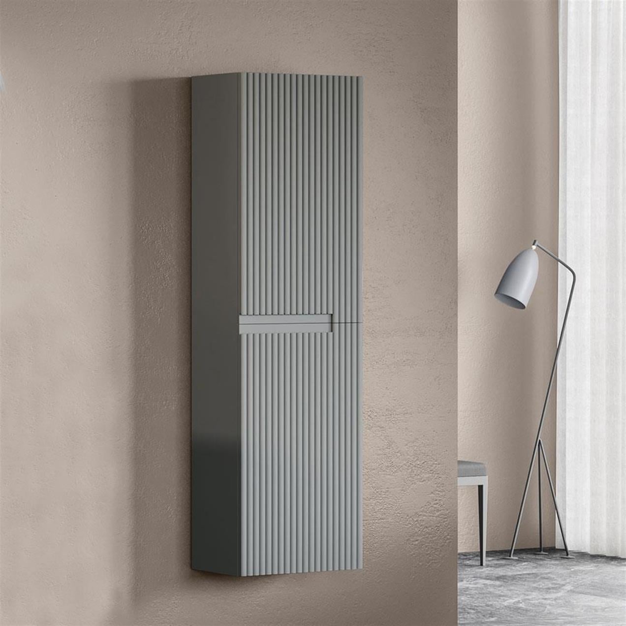 Orka Moonlight 40 cm MDF Mat Gri Banyo Boy Dolabı