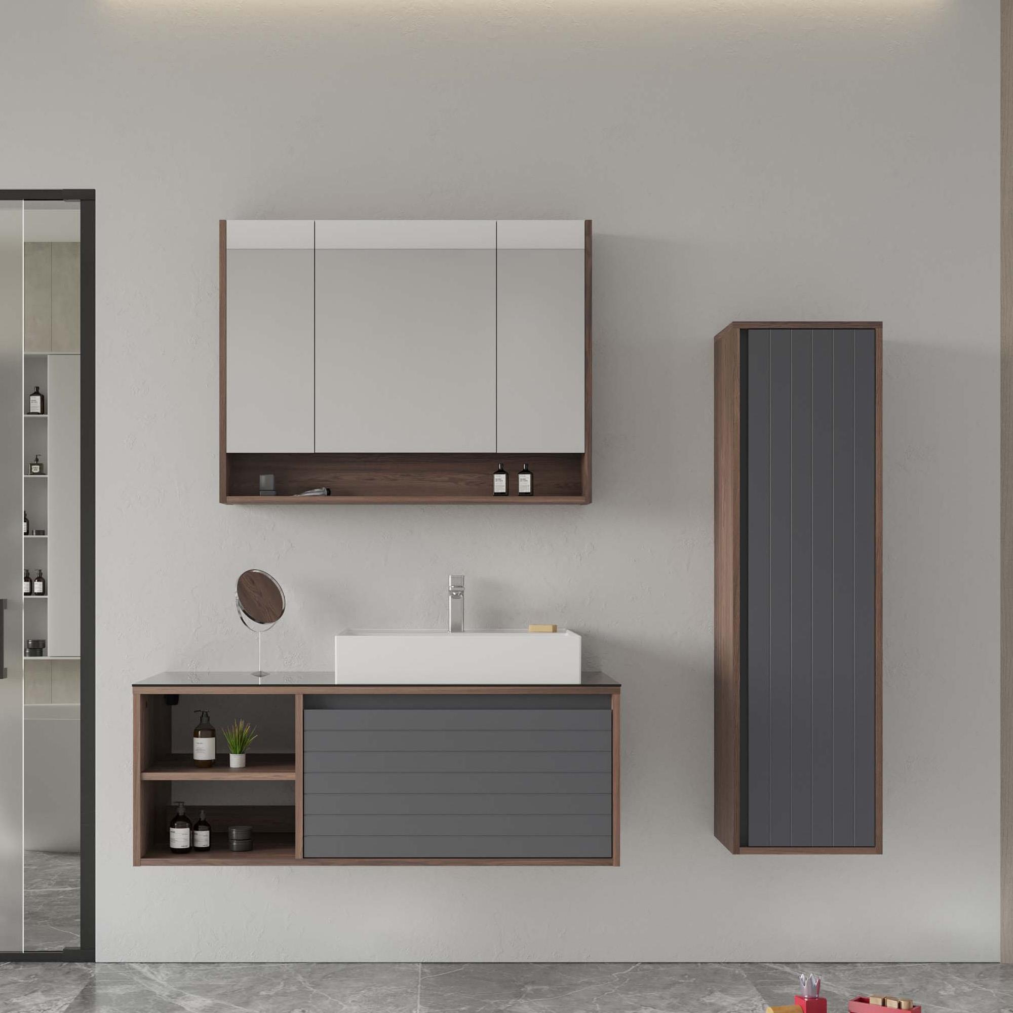 Orka Prato 120 cm Navaro Banyo Dolabı Takımı ve Boy Dolabı