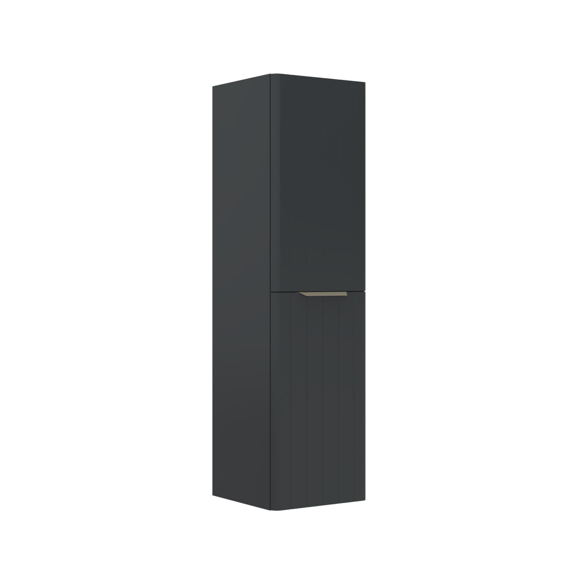 Orka Procida 40 cm Mat Antrasit Banyo Çamaşır Boy Dolabı