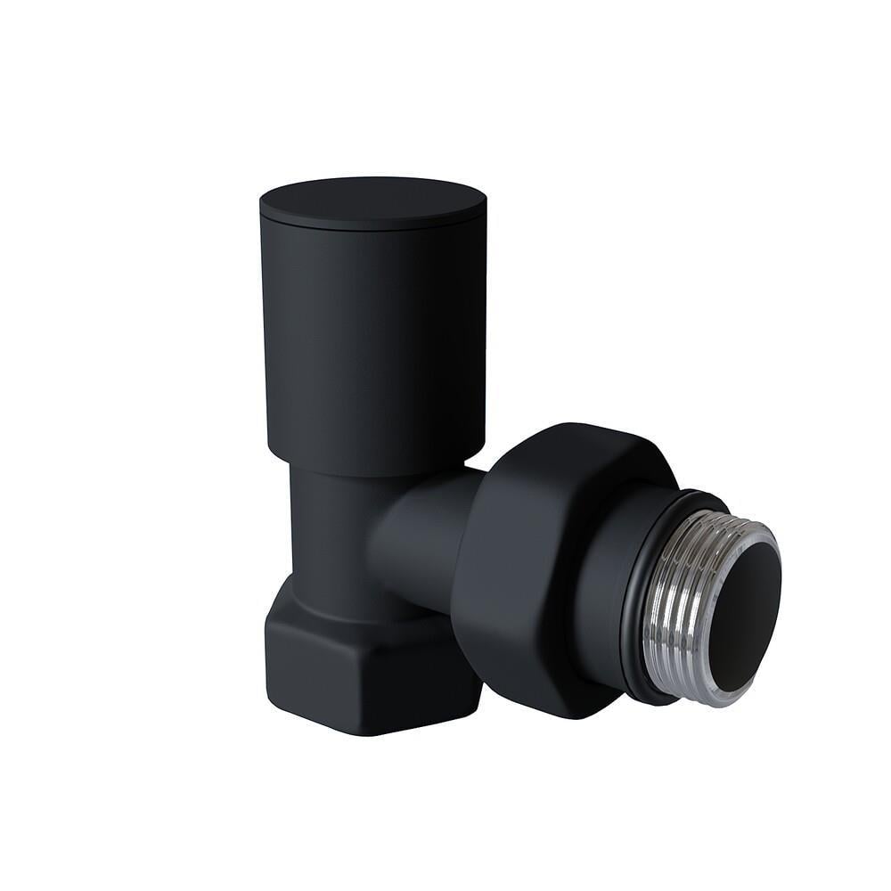 Radiva Havlupan Radyatör Vanası 1/2'' Siyah Köşe (Metal Volanlı)