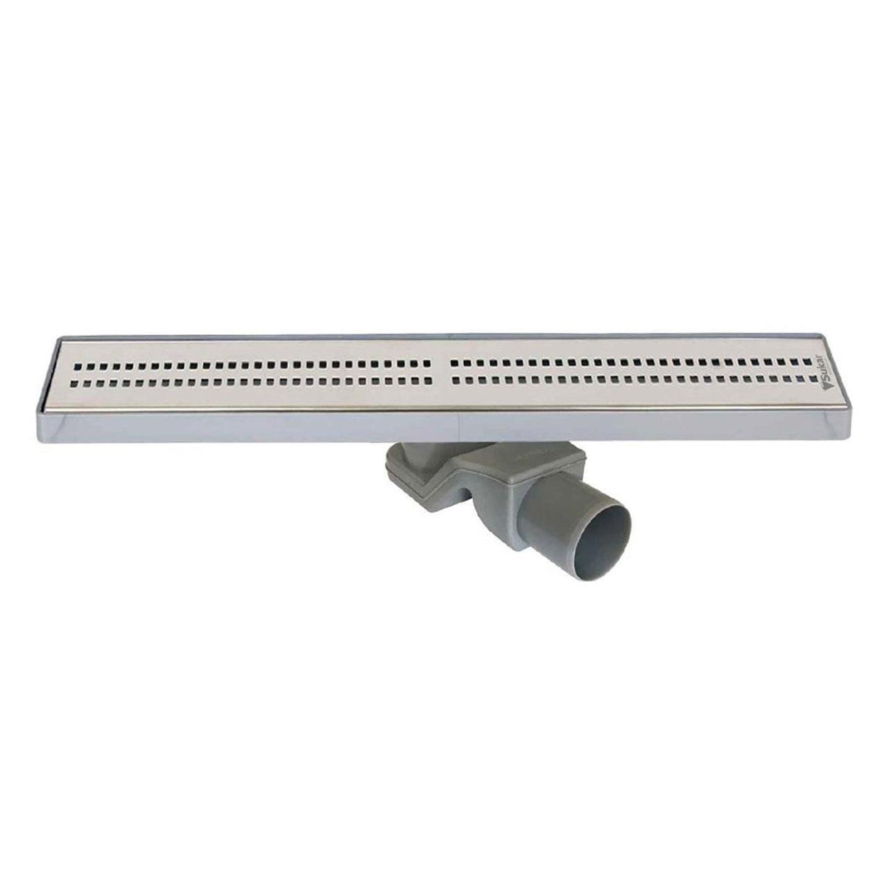 Sukar Line 4E Cube 60 cm Izgaralı Krom Duş Kanalı 1154-1006050-01