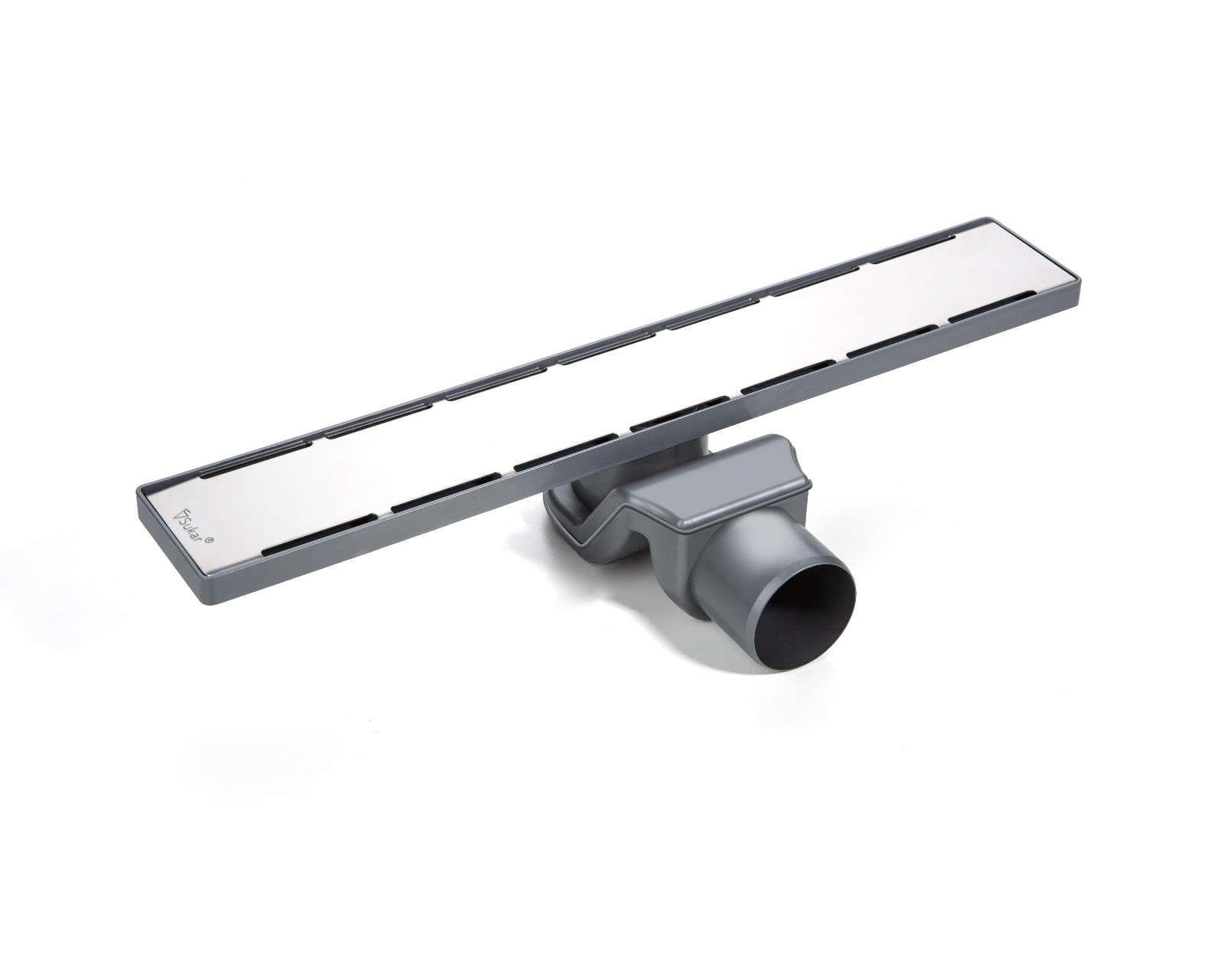 Sukar Line 4E Plain 50 cm Paslanmaz Çelik Izgaralı Krom Duş Kanalı 1154-1035050-01