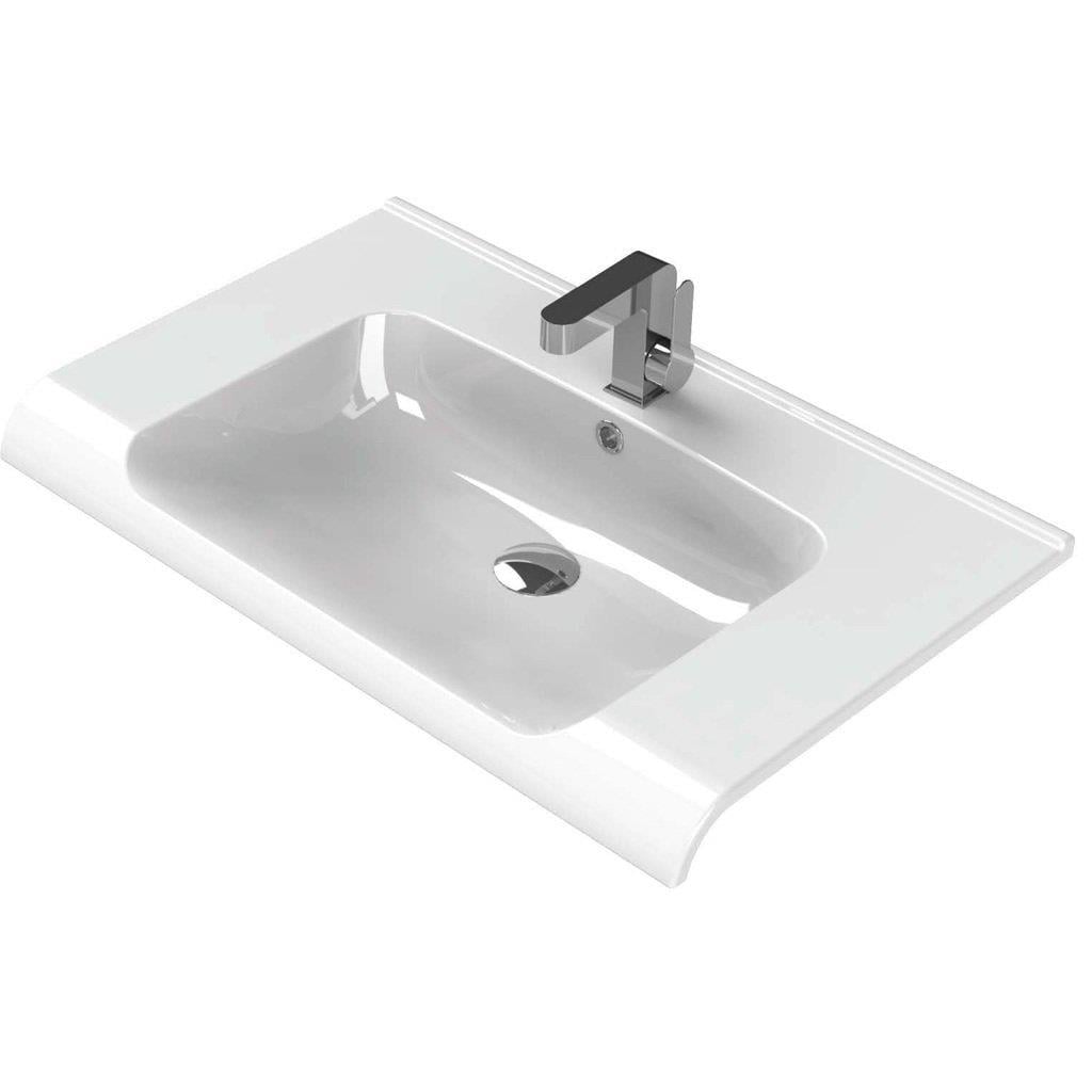 Turkuaz Cerastyle Anova Etajer Uyumlu Lavabo 80*50 cm