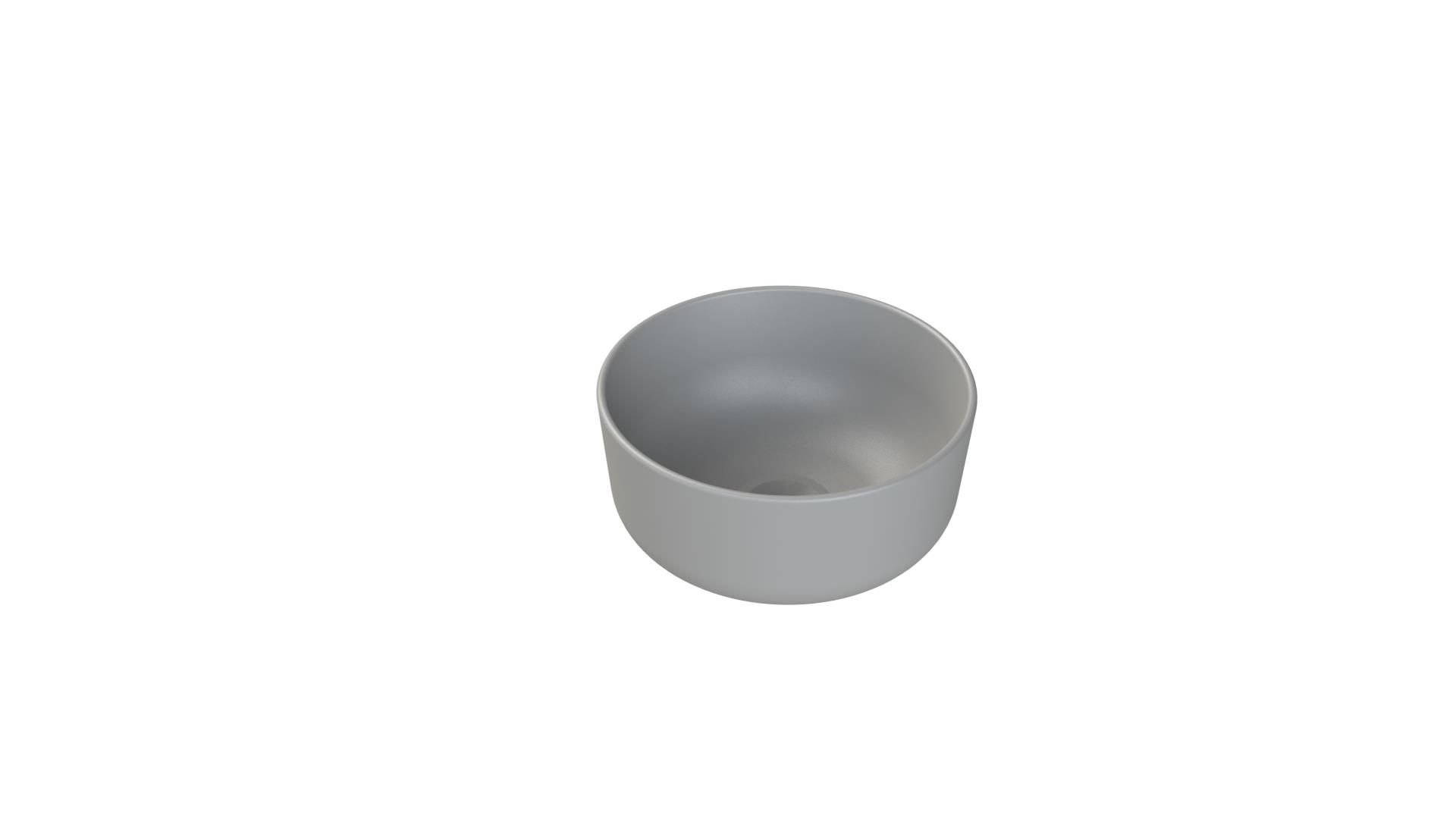 Turkuaz Cerastyle Aqua Tezgahüstü Mat Gri Lavabo Ø33 cm