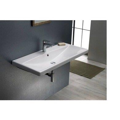 Turkuaz Cerastyle Elite Etajer Uyumlu Damlalıklı Lavabo 80*45 cm