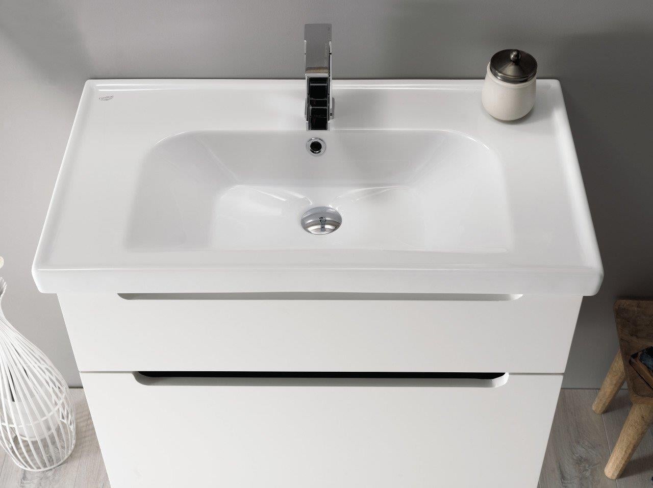 Turkuaz Cerastyle Frame Etajer Uyumlu Damlalıklı Lavabo 65*45 cm