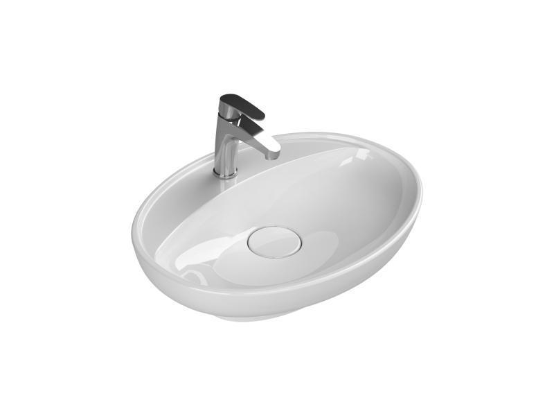 Turkuaz Cerastyle Lal C Serisi  Tezgah Üstü Lavabo 60*45,5 cm