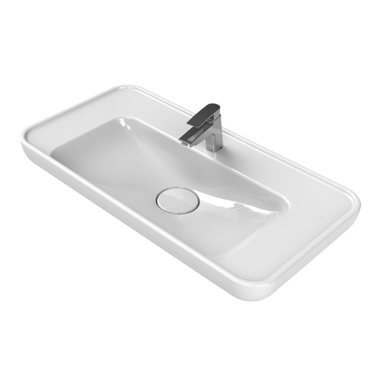 Turkuaz Cerastyle Lal Lavabo 80x42 cm