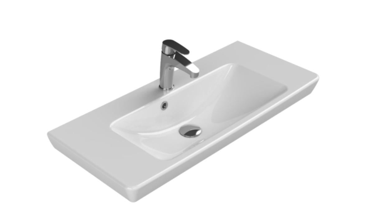 Turkuaz Cerastyle Porto Etajer Uyumlu Lavabo 85*38 cm 