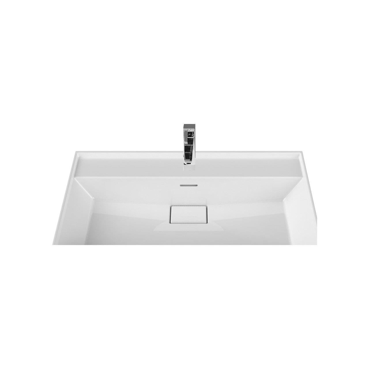Turkuaz Cerastyle Sharp Etajer Uyumlu Banyo Lavabo 80*48 cm