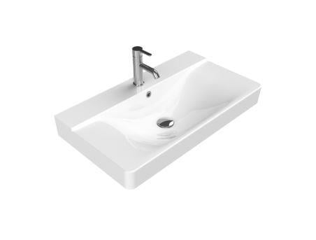 Turkuaz Yeni Mona Etajer Uyumlu Lavabo 80*45 cm
