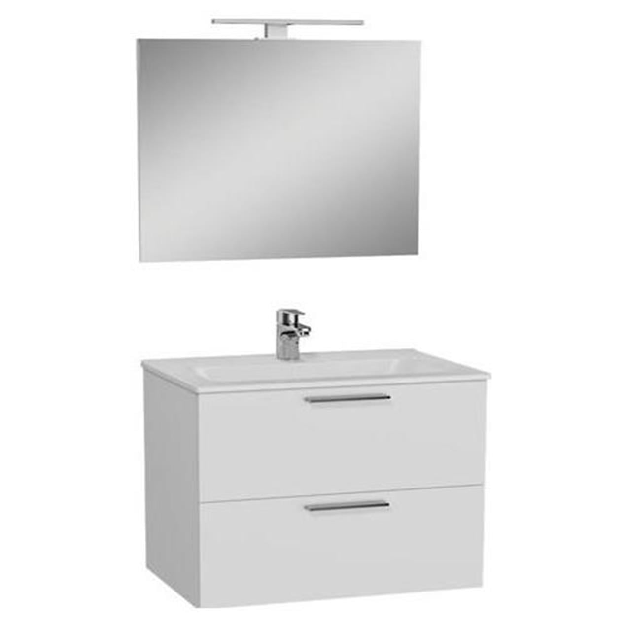 Vitra Mia 80 cm Beyaz Banyo Dolabı Takımı 75024