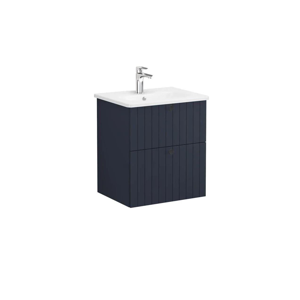 Vitra Root Groove 60 cm Lacivert Banyo Dolabı Alt Modül Lavabo