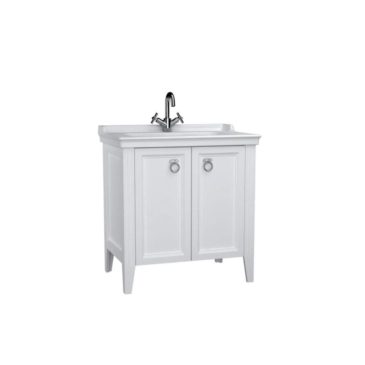 Vitra Valarte 80 cm Beyaz Banyo Dolabı Alt Modül ve Lavabo 62153
