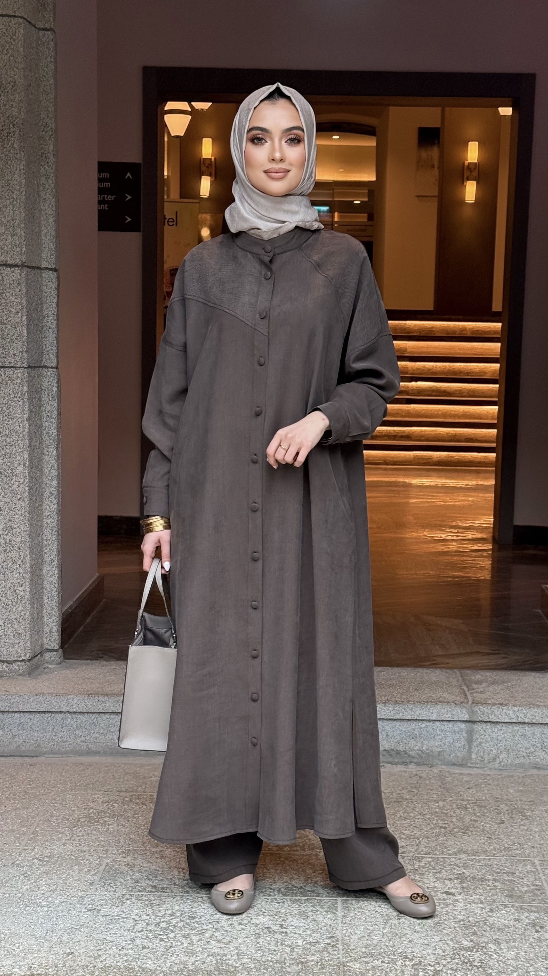 Jakar Detaylı Takım Kahve