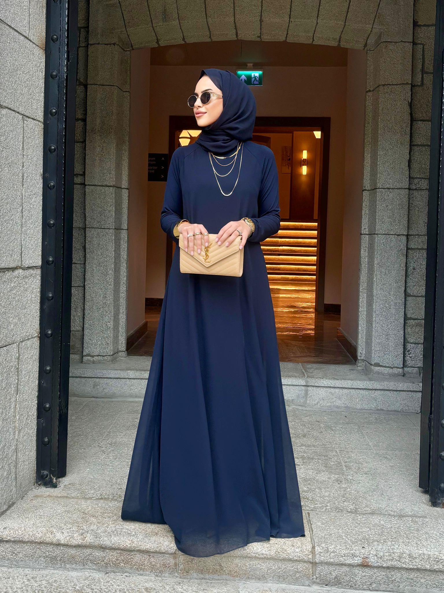 BAHAR ELBİSE LACİVERT