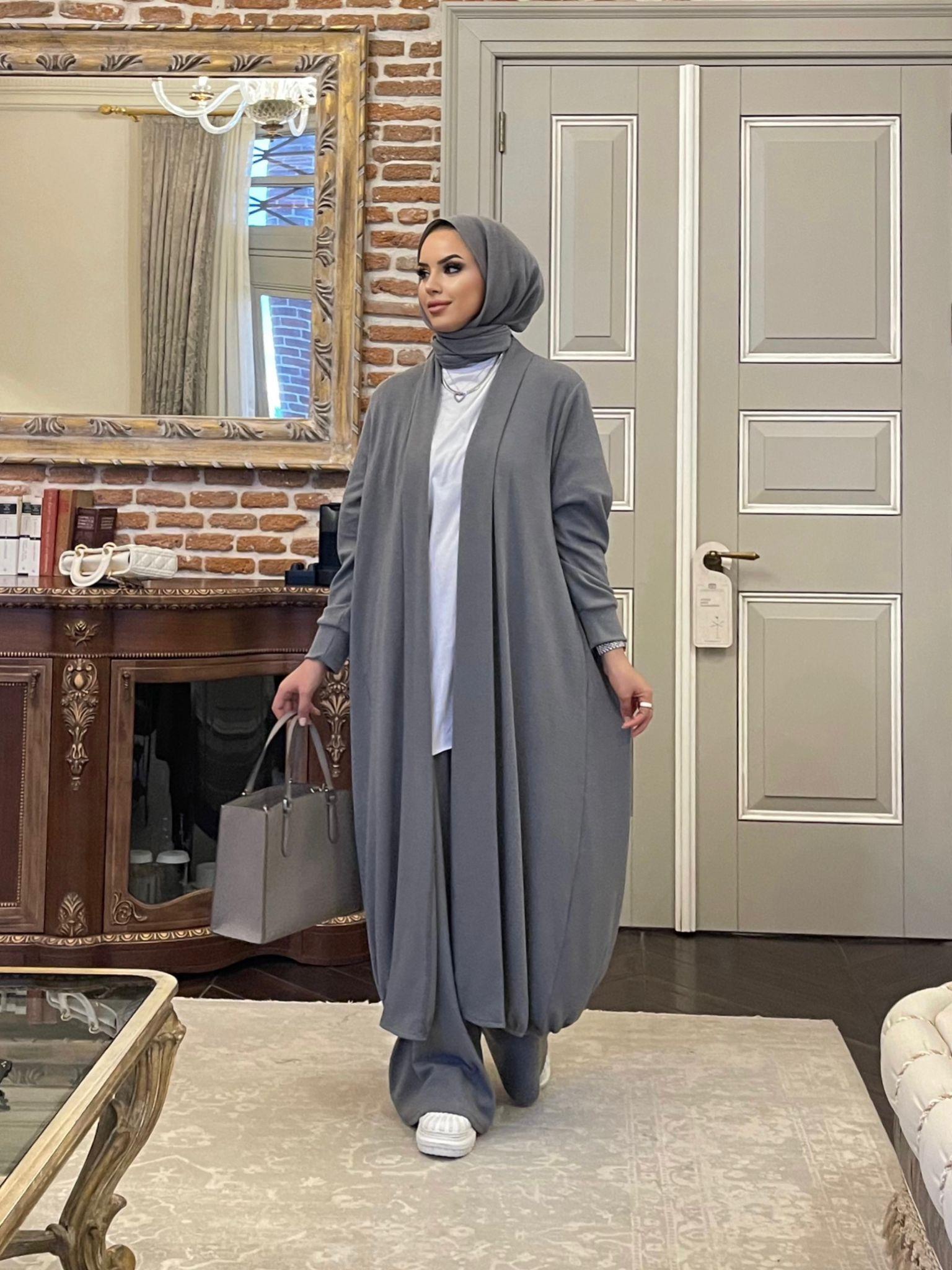 Hırkalı Takım Gri