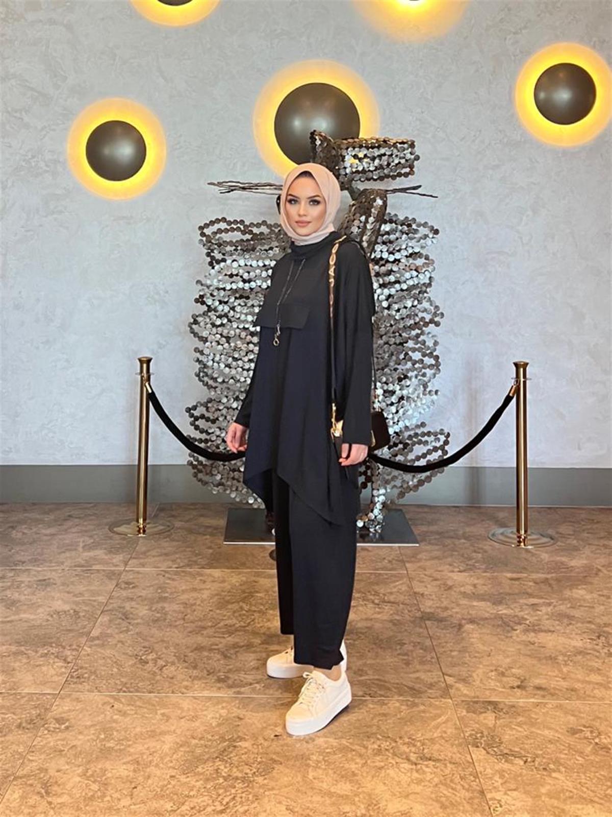 Şalvarlı Takım Siyah