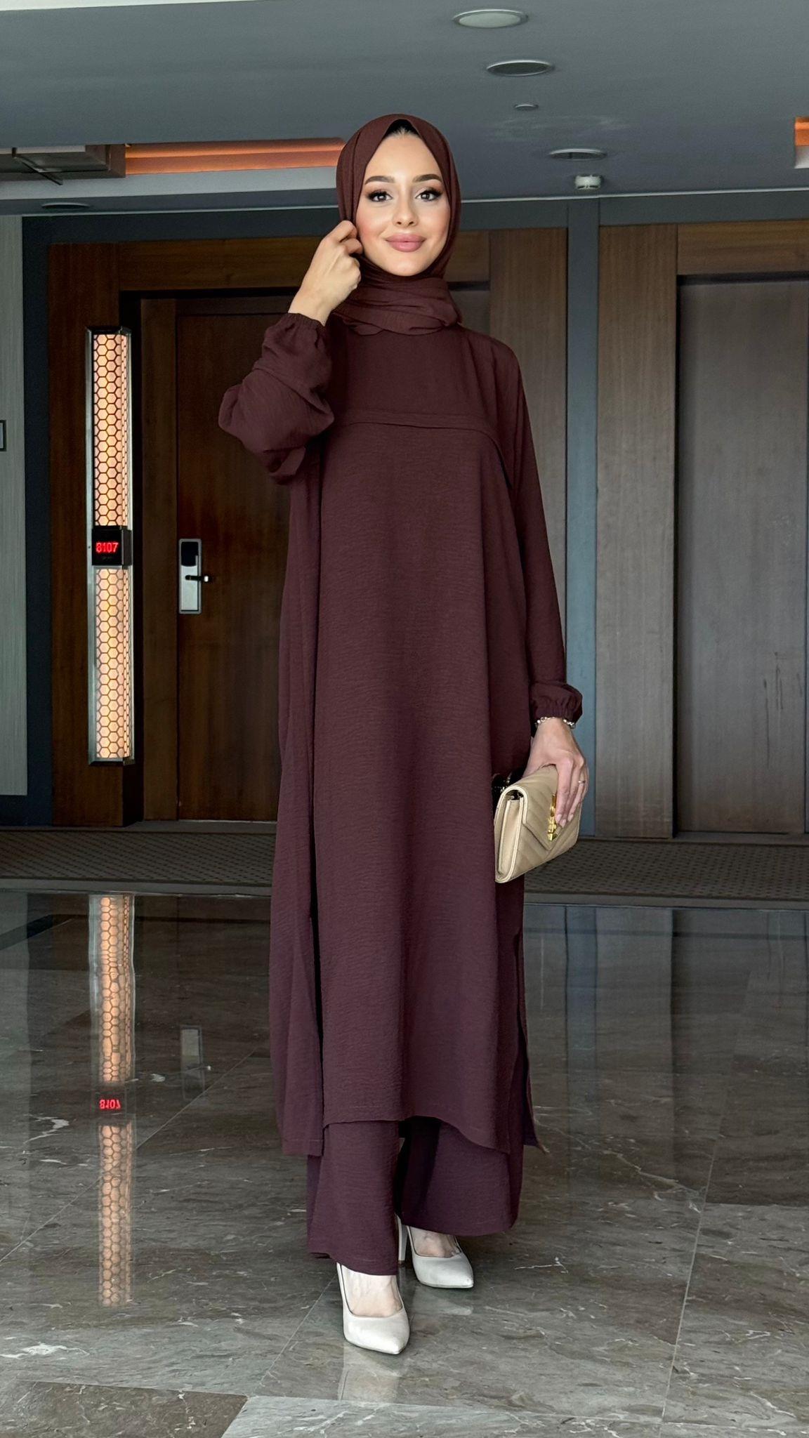 Sevgi Takım Kahve Rengi