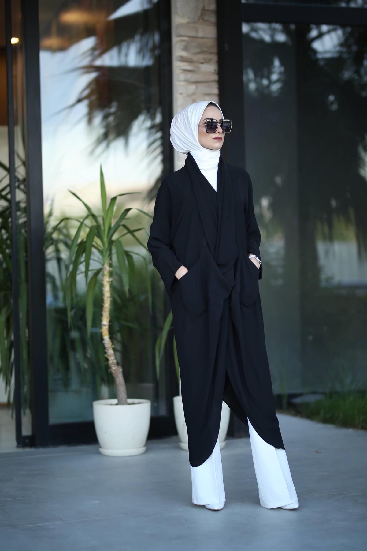 Tasarım Çapraz Tunik Siyah