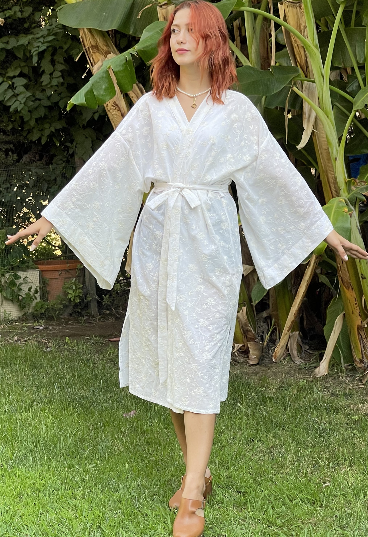 SCALLOPED KIMONO