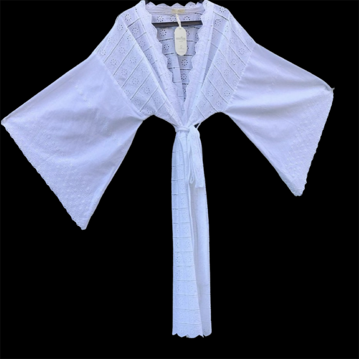SCALLOPED KIMONO